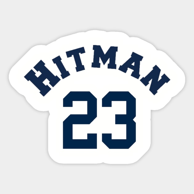 Hitman 23 Design Sticker by Bleeding Yankee Blue